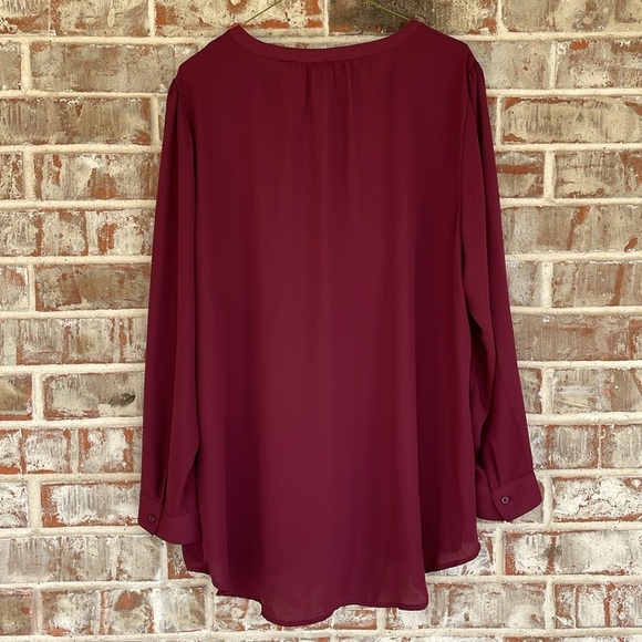 Apt. 9 Women's Burgundy Blouse - Picture 12 of 12